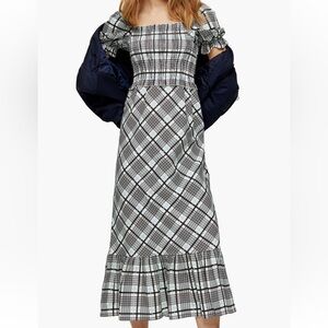 Topshop plaid maxi dress
